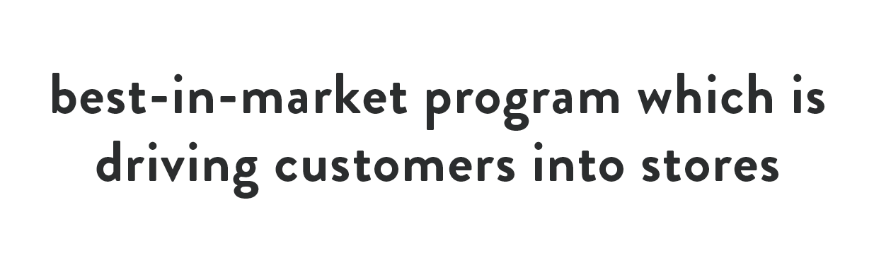 With Customology we now have a best-in-market program which is driving customers into stores and keeping our franchisees engaged